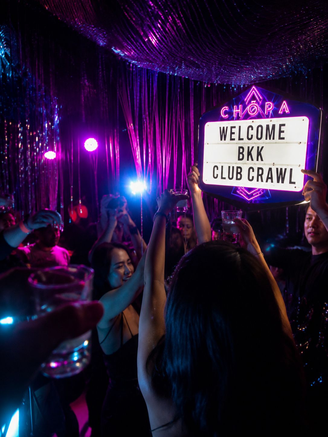 Nightclub stop on the crawl